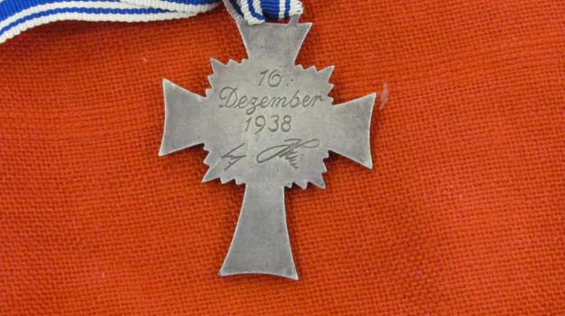 Ww2 German Mother's Cross in silver