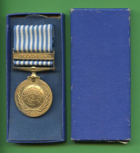 Original United Nations Medal For Korea in Original box