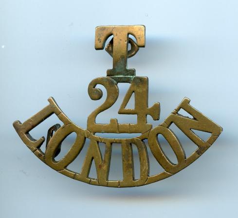 WW1 Territorial 24th Londons  shoulder title