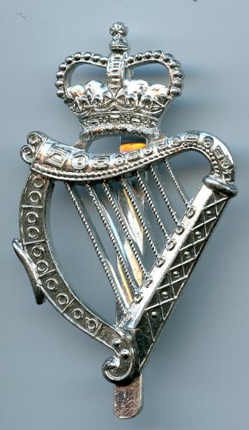 London Irish Rifles Cap badge (anodized)
