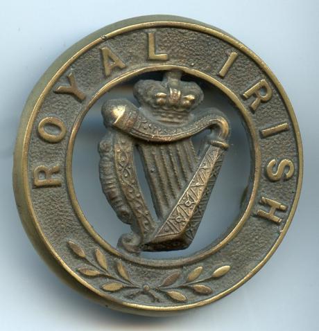 Royal Irish Helmet Plate Centre Badge