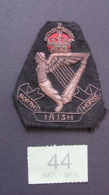 North Irish Horse Bullion Wire Badge