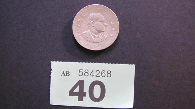 PH Pearce 10 shilling coin 1966