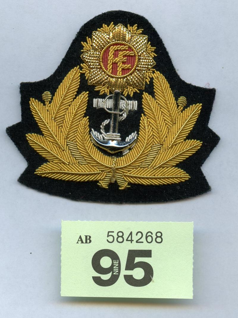 Irish navy service officers cap badge
