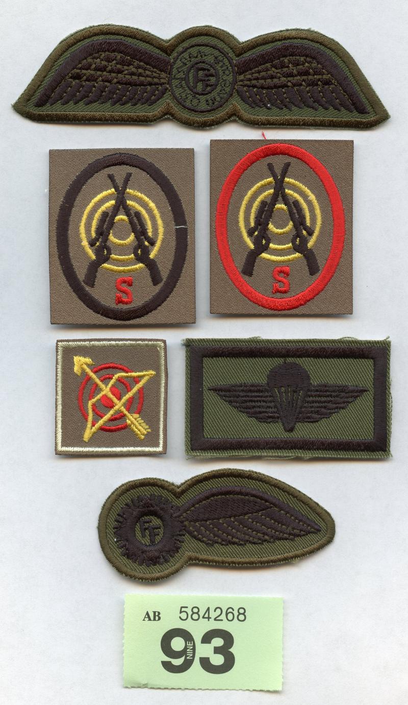 Set of Irish Defence Forces Wings etc