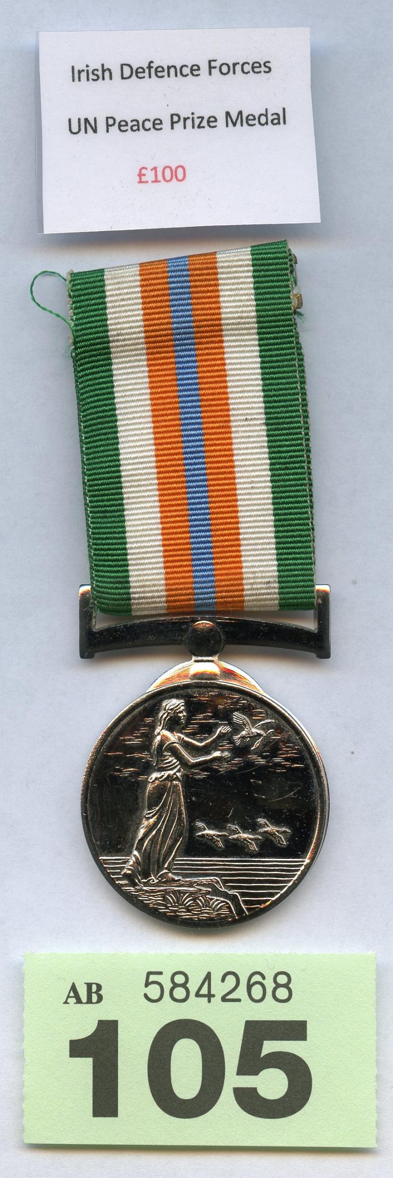 Irish Defence Force Peace medal