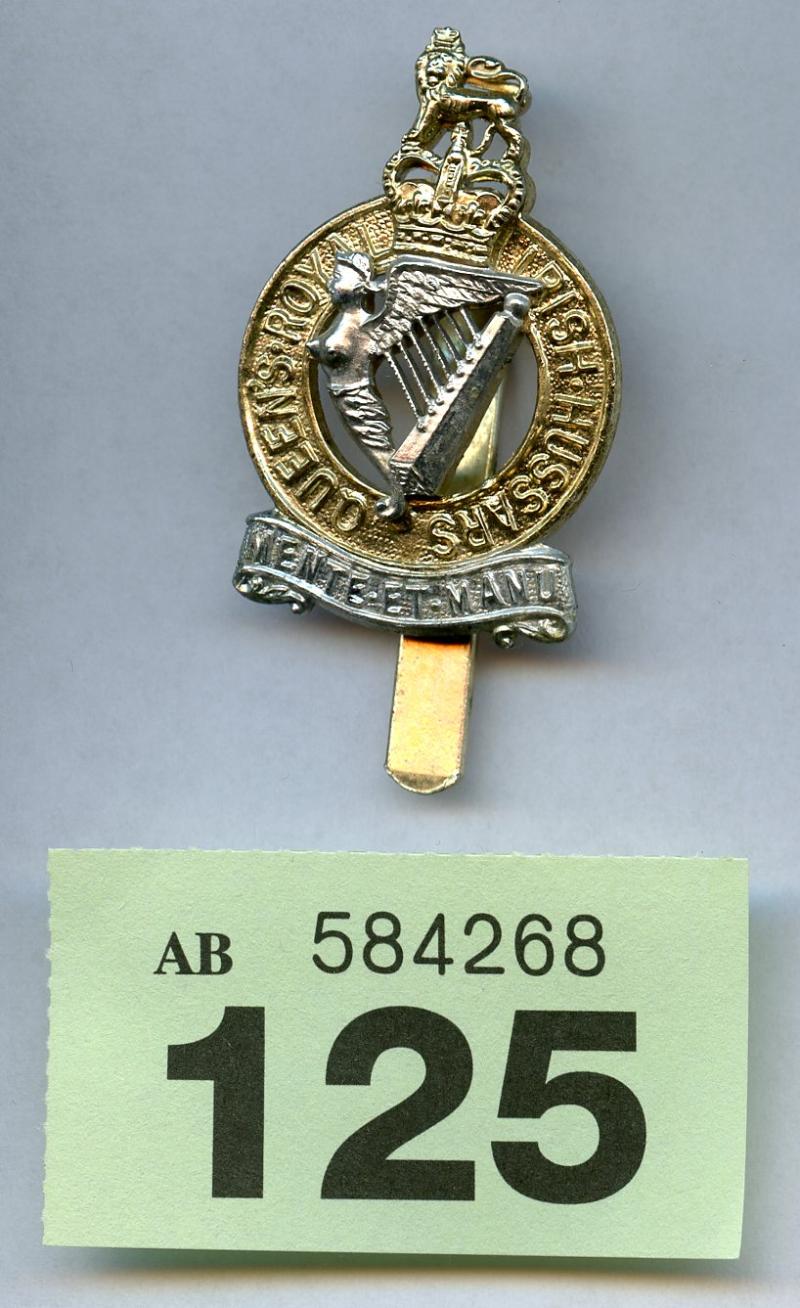 Queens royal irish Hussars cap badge