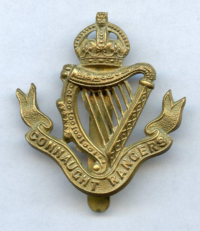 WW1 Connaught rangers Cap Badge