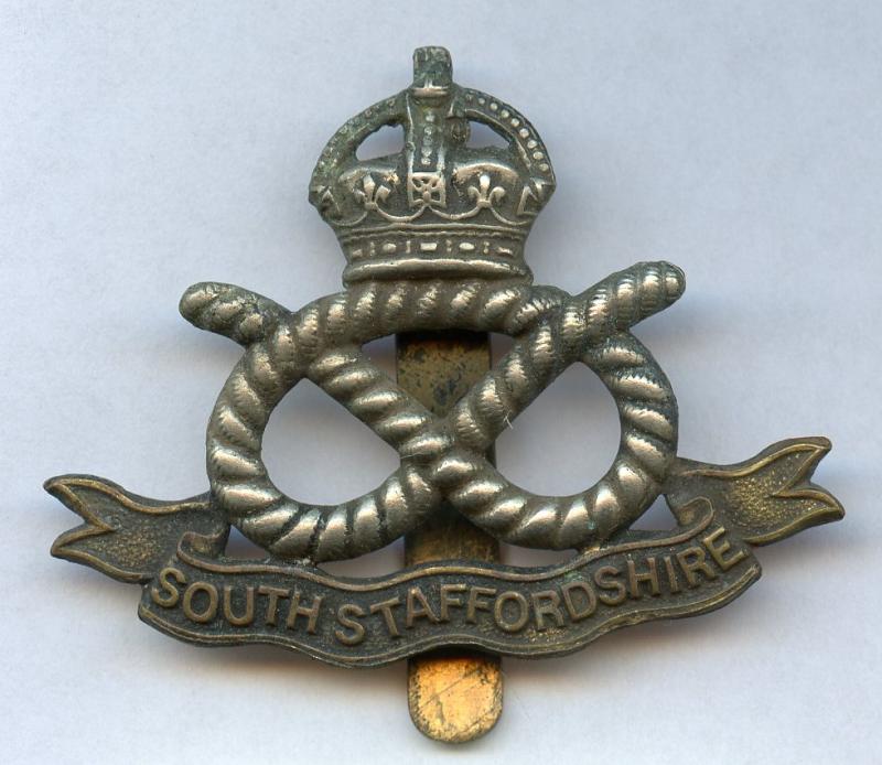 WW1 South Staffordshire Regiment Cap Badge