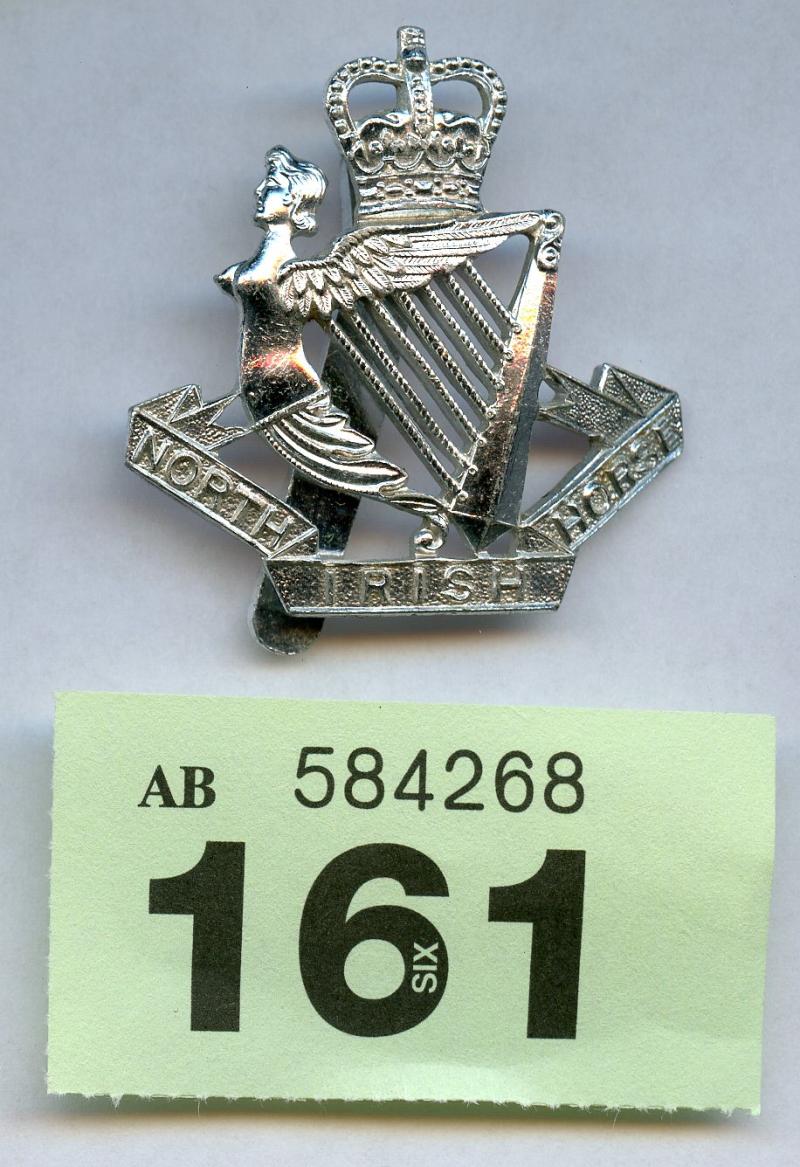 North Irish horse Staybright Cap Badge