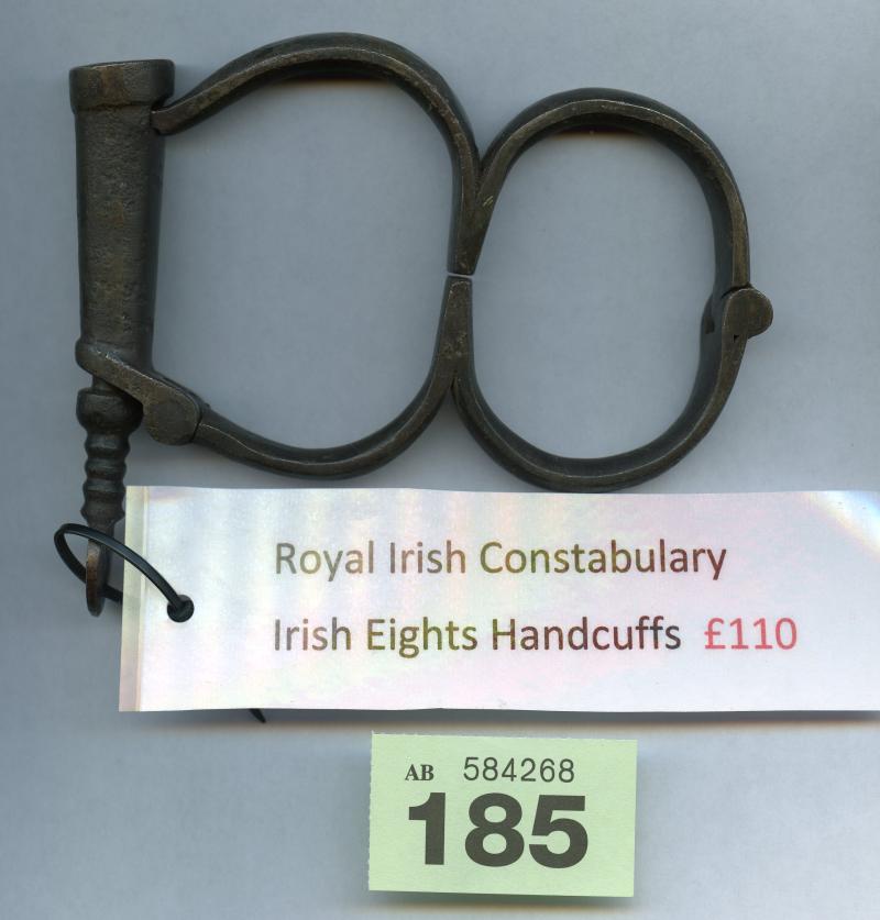 Royal Irish Constabulary  ( Irish Eights) Handcuffs
