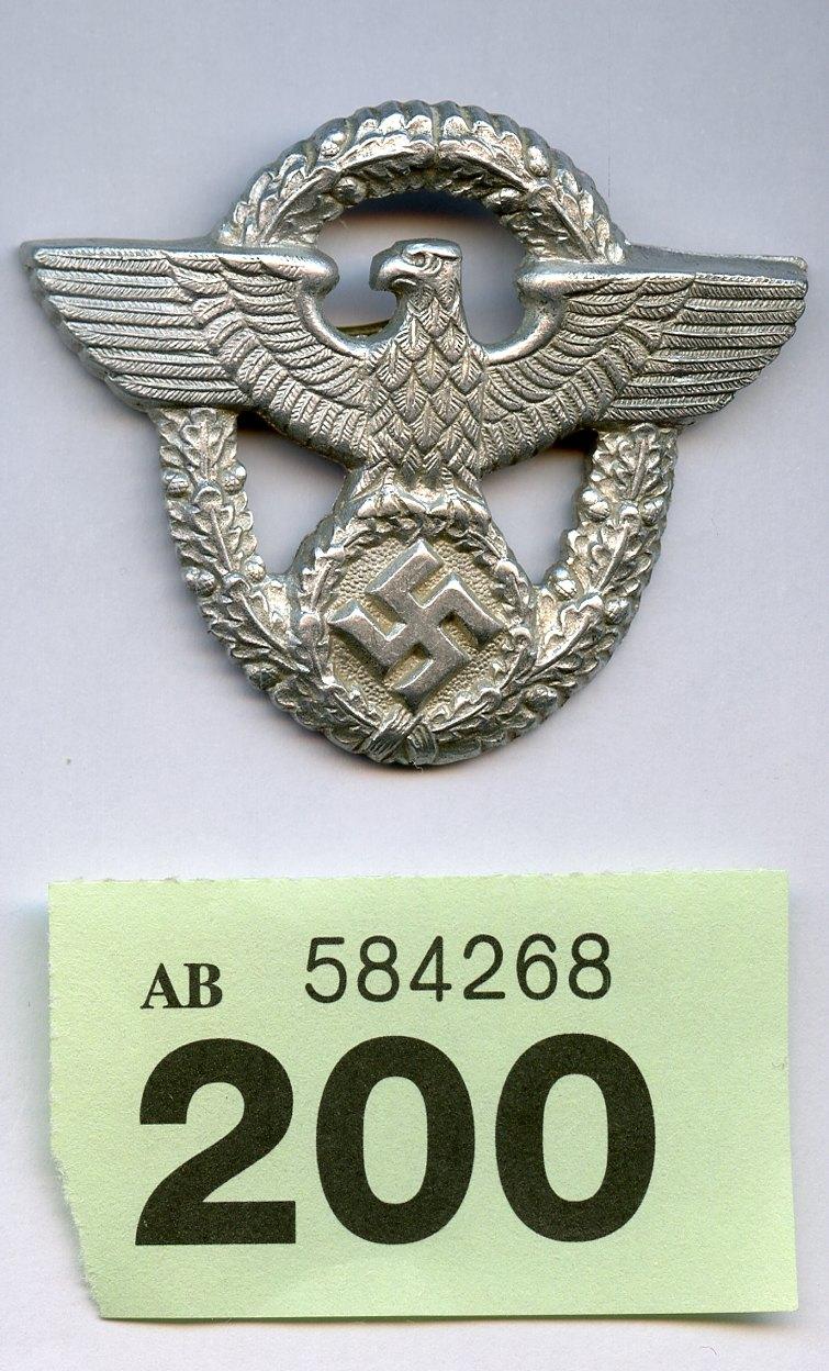 WW2 German Police Cap Badge