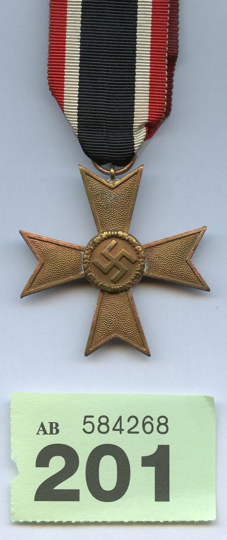 WW2 German War Merit Cross Without Swords