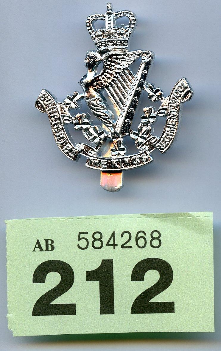 8th Kings Royal Liverpool  ( Irish ) Cap Badge