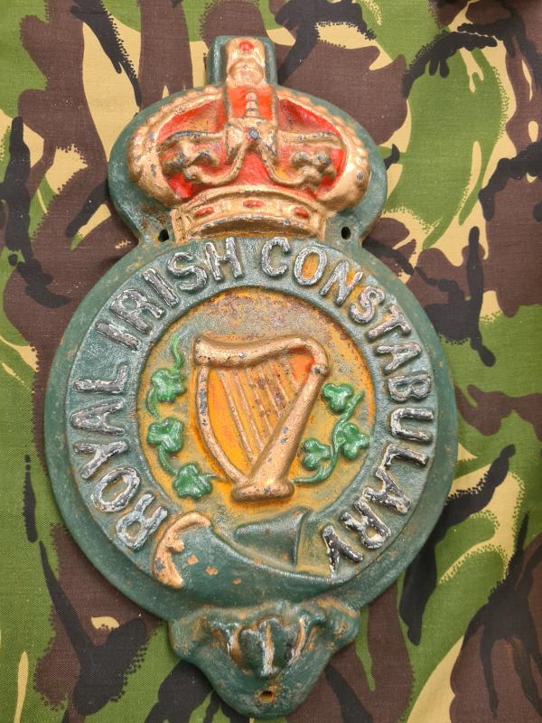 Original Royal Irish Constabulary Station Plaque