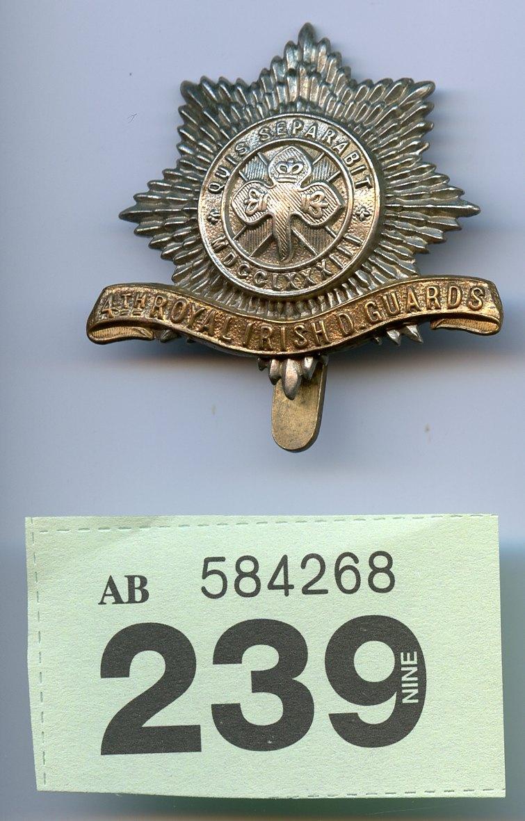 4th Royal Irish Dragoon guards Cap Badge