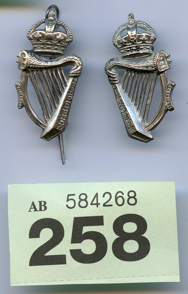 Royal Irish Constabulary Collar badges