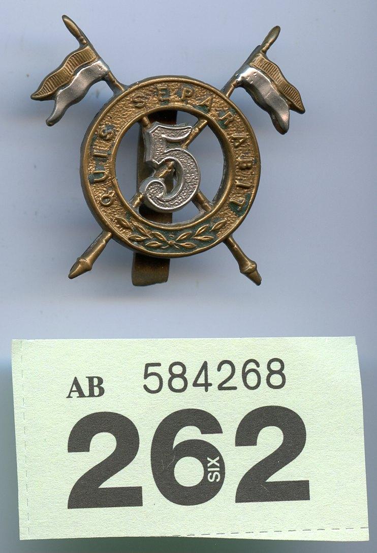 5th Royal Irish lancers Cap Badge