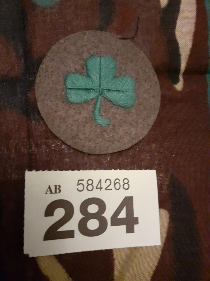 16th Irish Division Cloth Arm Badge WW1