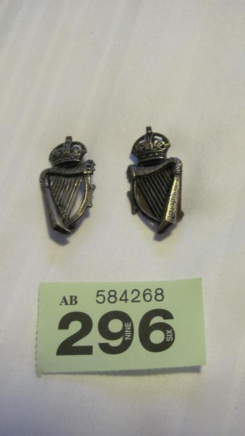 Royal Irish Constabulary Collar badges