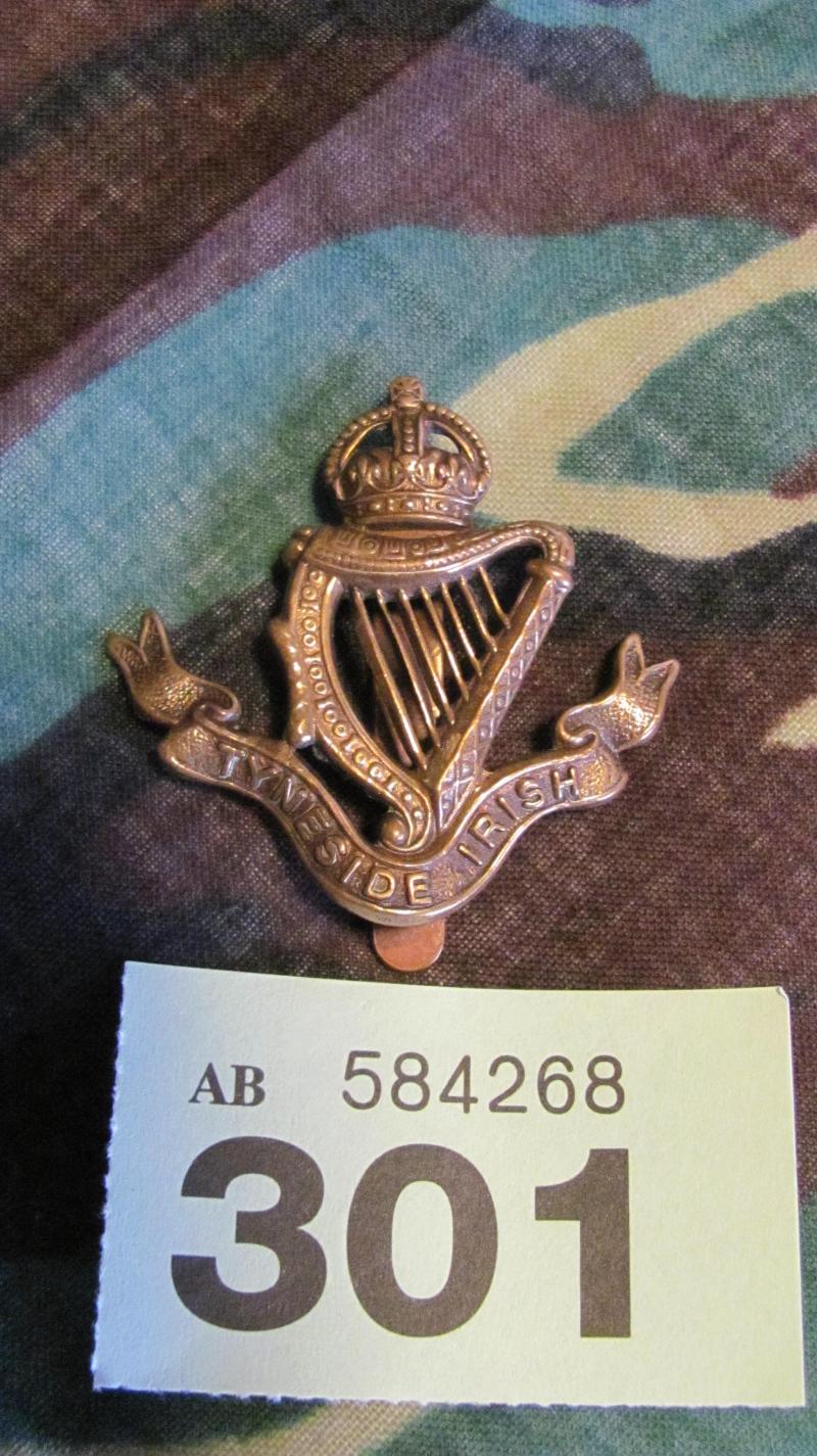 WW1 Tyneside Irish Cap Badge