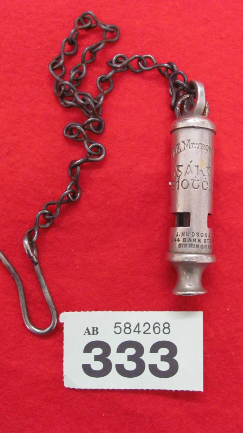 Garda Siocana, Irish Police Whistle c,1920's-1960's