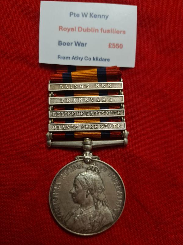 Pte W Kenny,  Royal Dublin Fusiliers